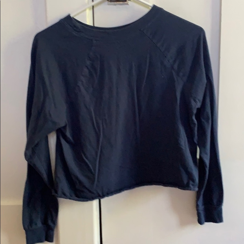 Cropped navy blue long sleeve - Picture 3 of 3